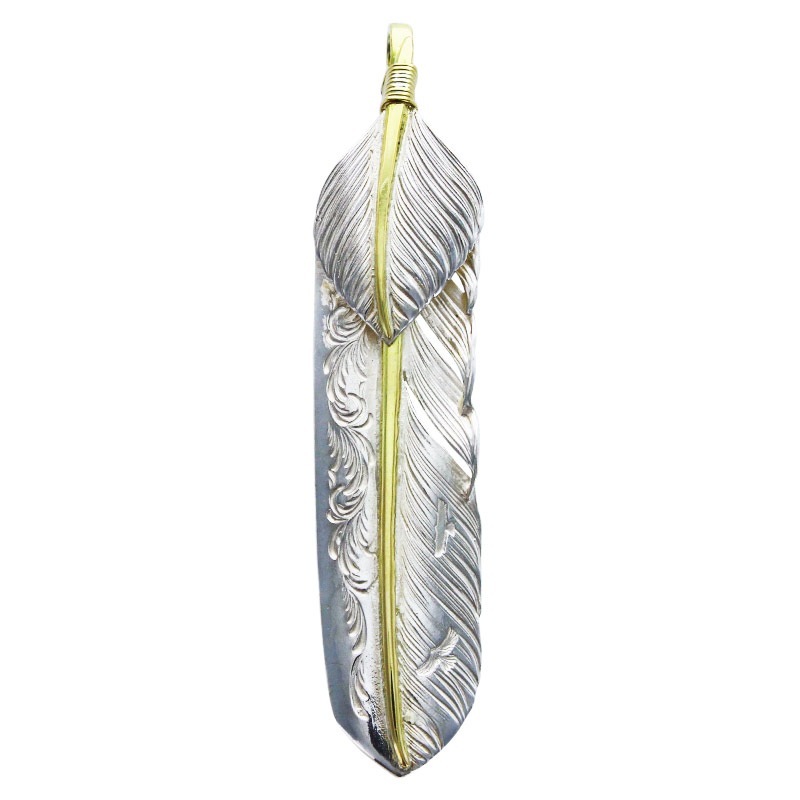 L arabesque flight feather K18 core 01 L flight heart feather K18 core 01 gold roll