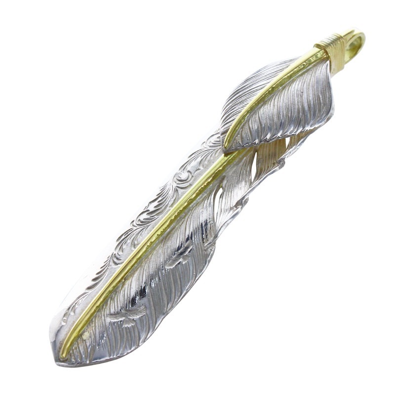 L arabesque flight feather K18 core 01 L flight heart feather K18 core 01 gold roll