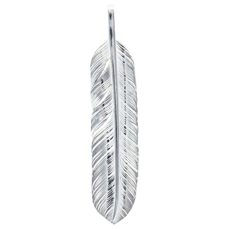 L flight feather 01 S K18 flower metal