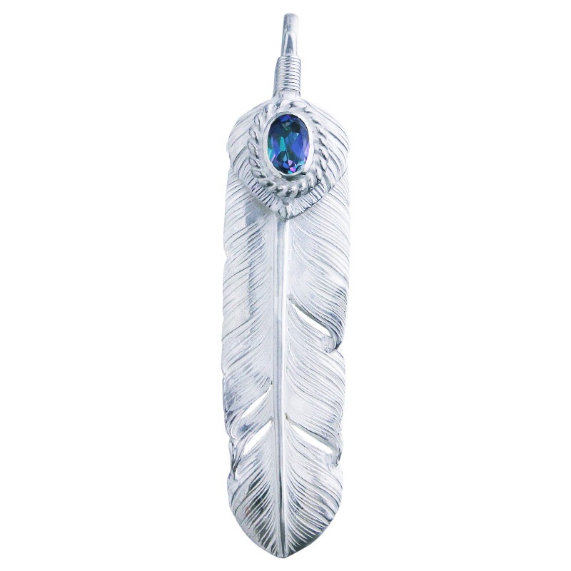 M feather 01 M heart feather 01 rainbow topaz 5×7 cup