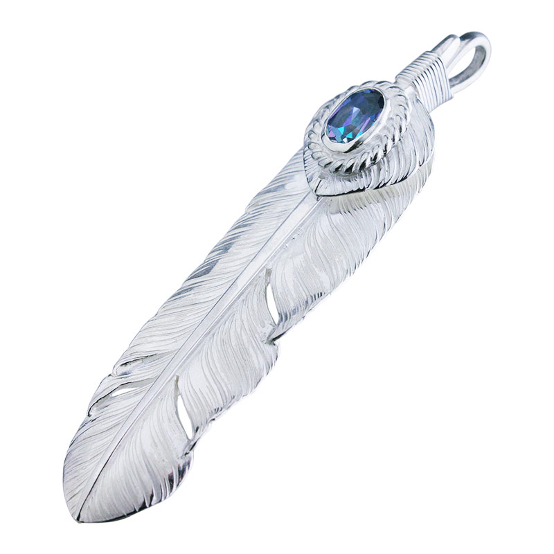M feather 01 M heart feather 01 rainbow topaz 5×7 cup