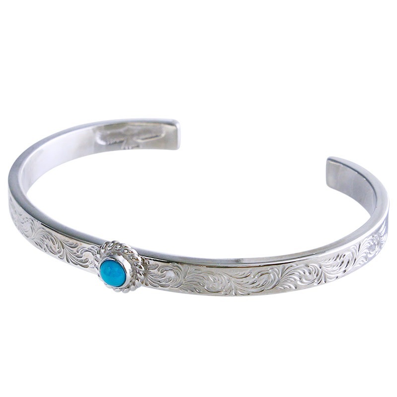 M arabesque design 5mm bangle turquoise 5×5 cup