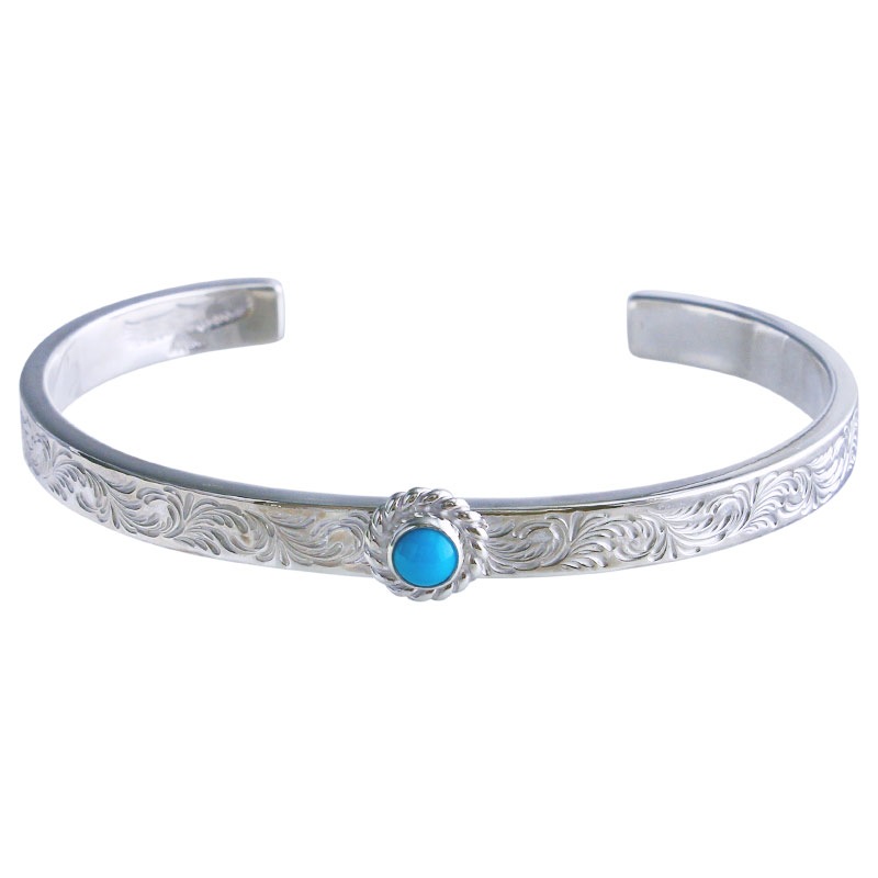M arabesque design 5mm bangle turquoise 5×5 cup