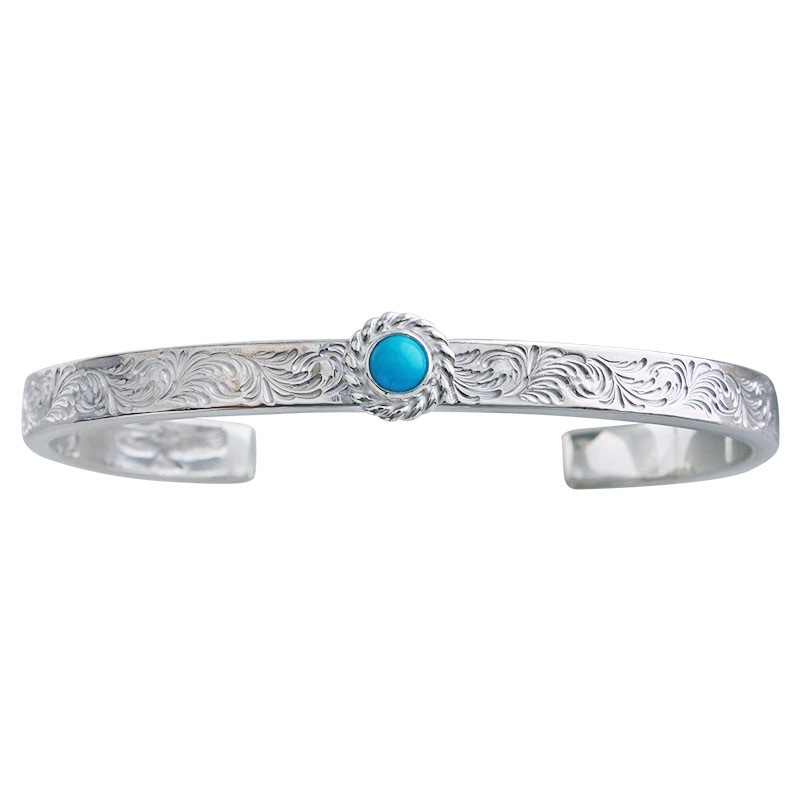 M arabesque design 5mm bangle turquoise 5×5 cup