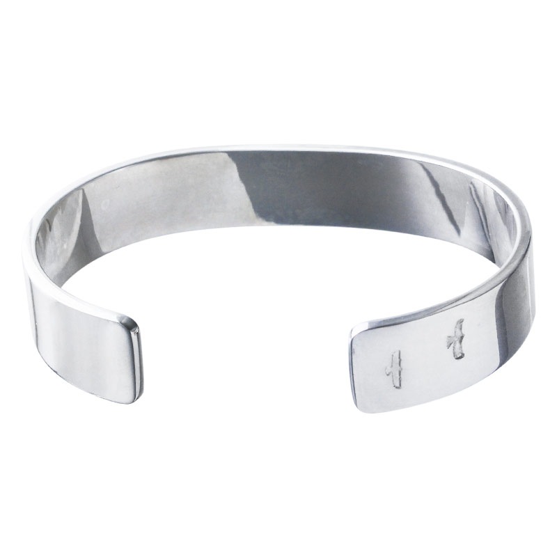 M plain bangle 12mm coral 6×8 K18 cup