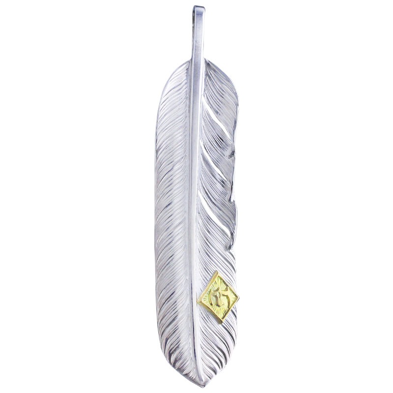 L flight feather 01 M K18 eagle metal