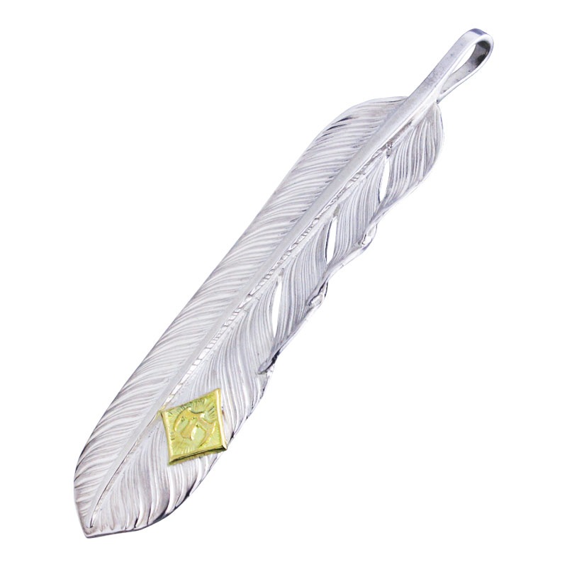 L flight feather 01 M K18 eagle metal