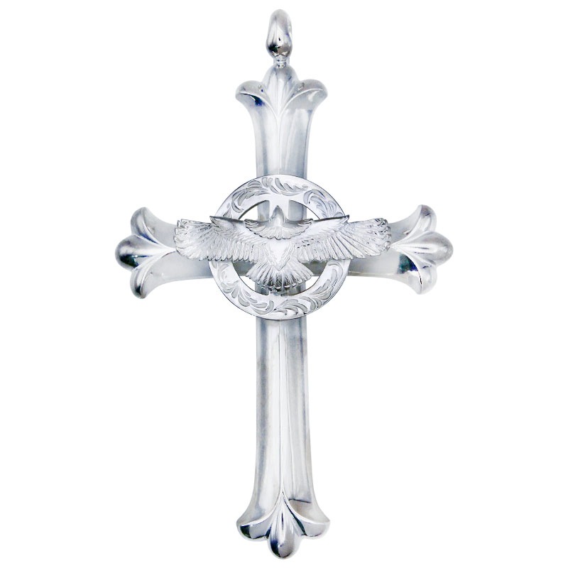 cross pendant arabesque medicine wheel eagle eg-05/925 