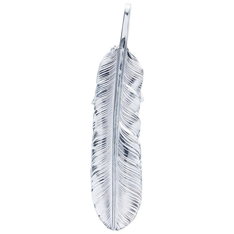L old feather 02 eagle claw pendant 02 arabesque K18 eagle metal