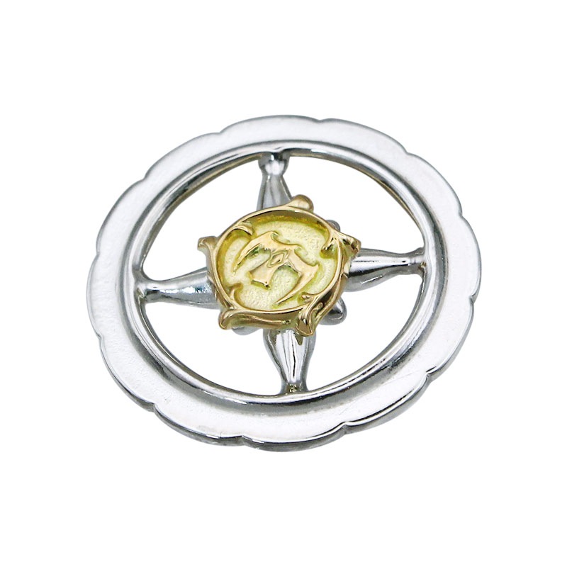 star designed reversible wheel arabesque K18 eagle metal