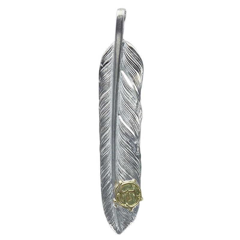 M flight feather 01 arabesque K18 eagle metal