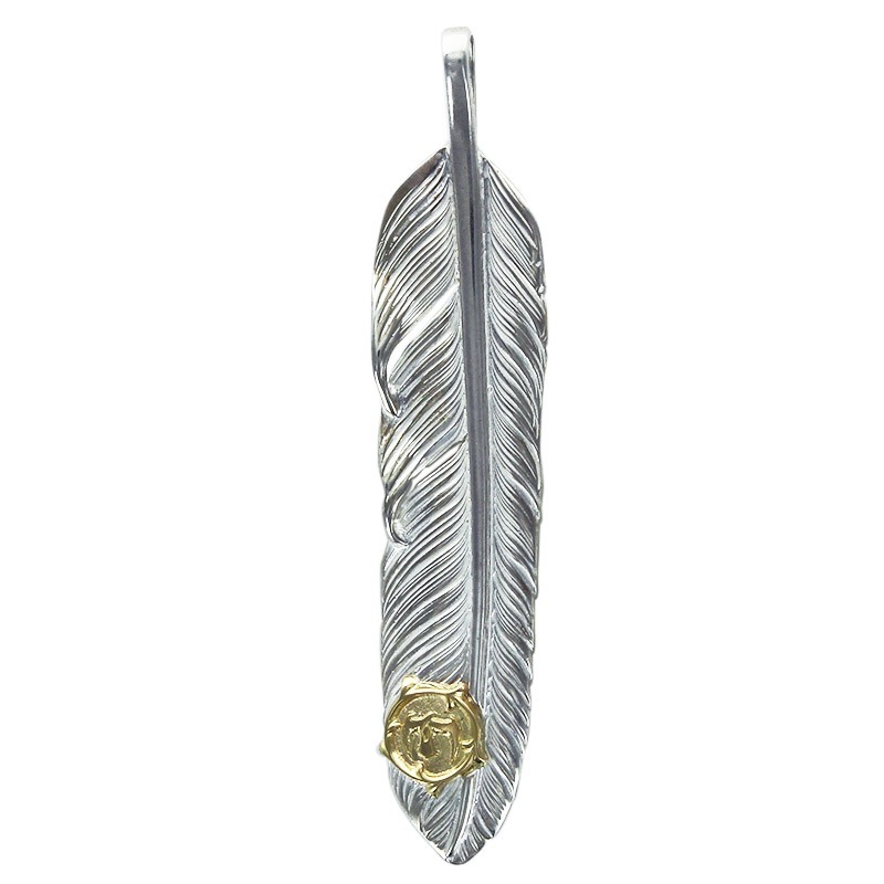 M flight feather 02 arabesque K18 eagle metal