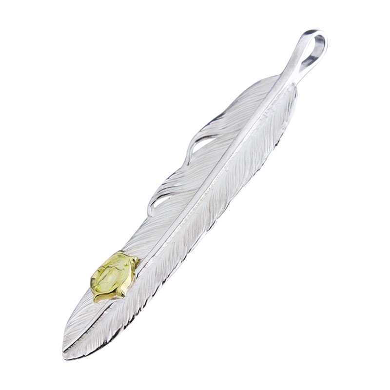 M flight feather 02 arabesque K18 eagle metal