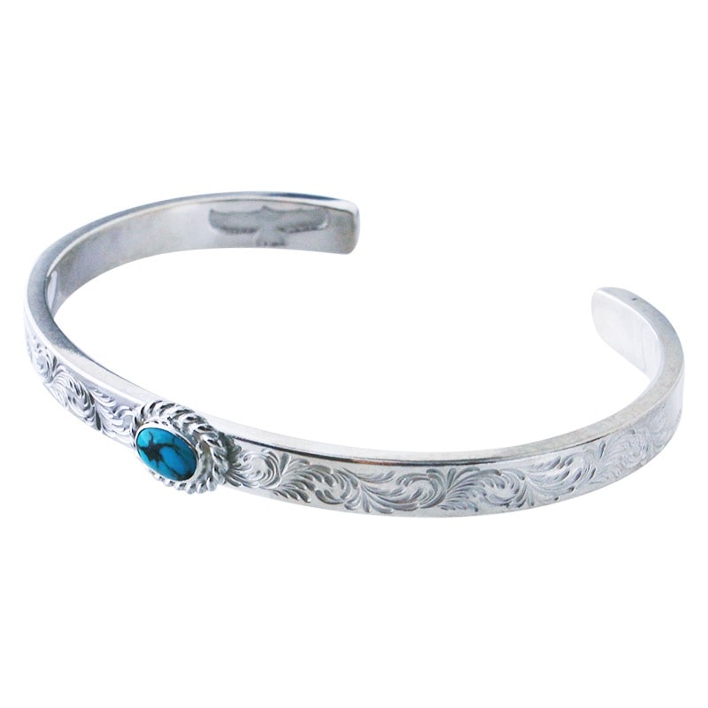M arabesque design 5mm bangle turquoise 5×7 cup