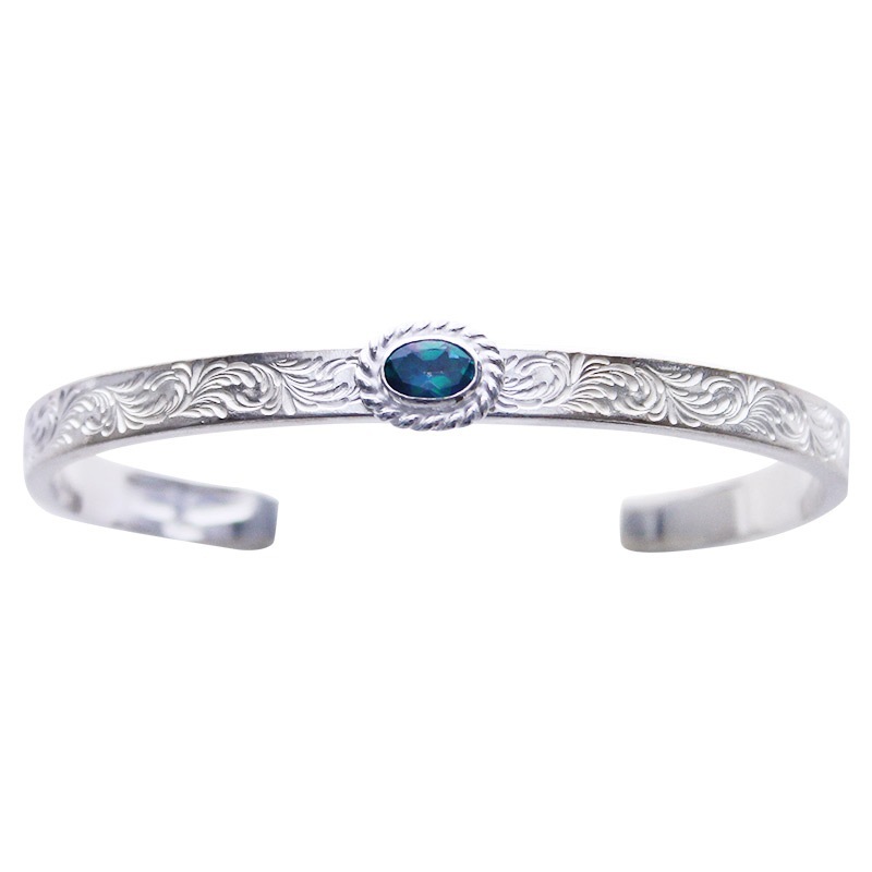 M arabesque design 5mm bangle turquoise 5×7 cup