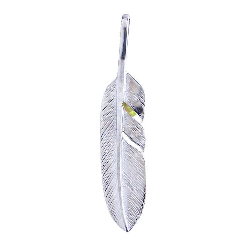 S feather 02 S K18 flower metal