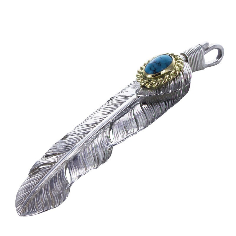 M feather 01 M heart feather 01 turquoise 5×7 K18 cup