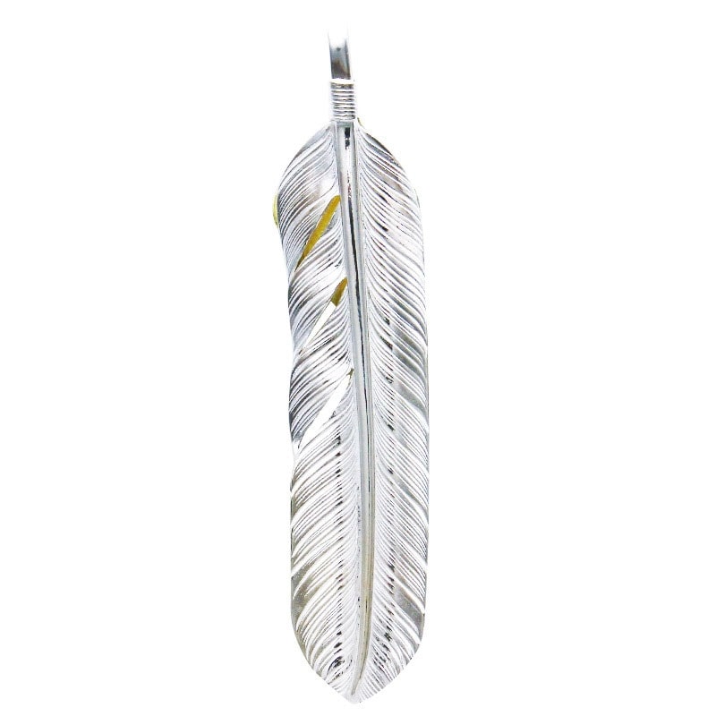 L flight feather 01 L K18 flight heart feather 01M K18 eagle metal