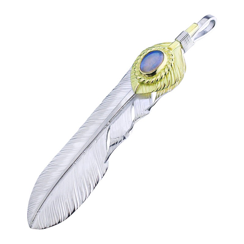 L old feather 01 L K18 heart feather 01 opal 6×8 K18 cup