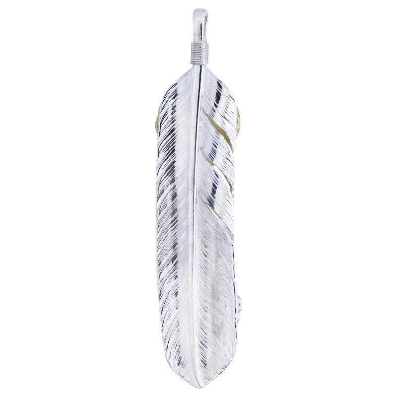 L arabesque flight feather 02 L K18 flight heart feather 02 S K18 flower metal