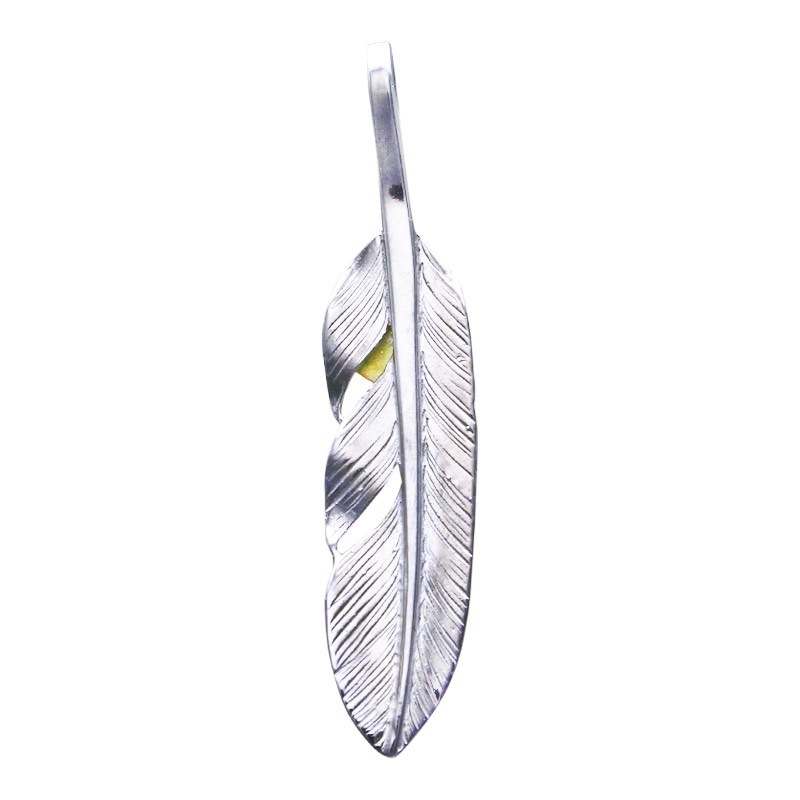 S feather 01 arabesque K18 eagle metal