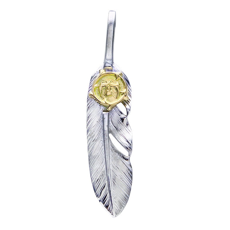 S feather 01 arabesque K18 eagle metal