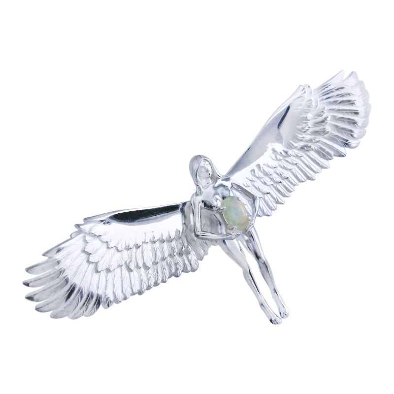【オーダー商品/納期約6ヶ月前後】SV925 angel cut opal 6x4
