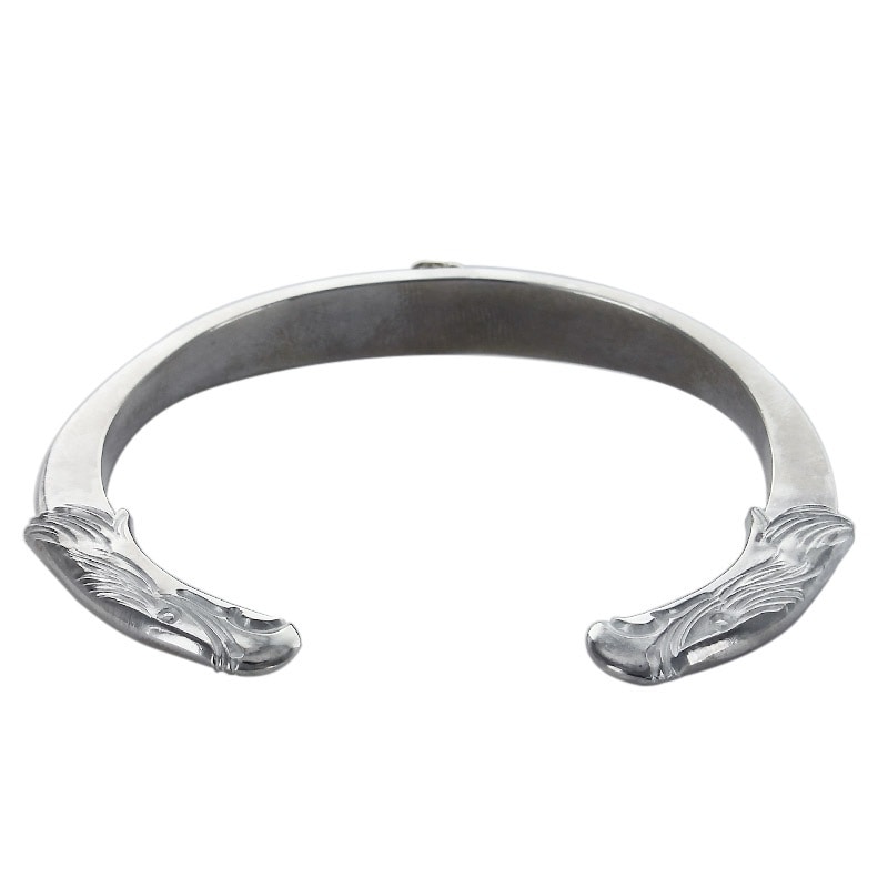 S eagle face bangle S K18 flower metal | Bangle