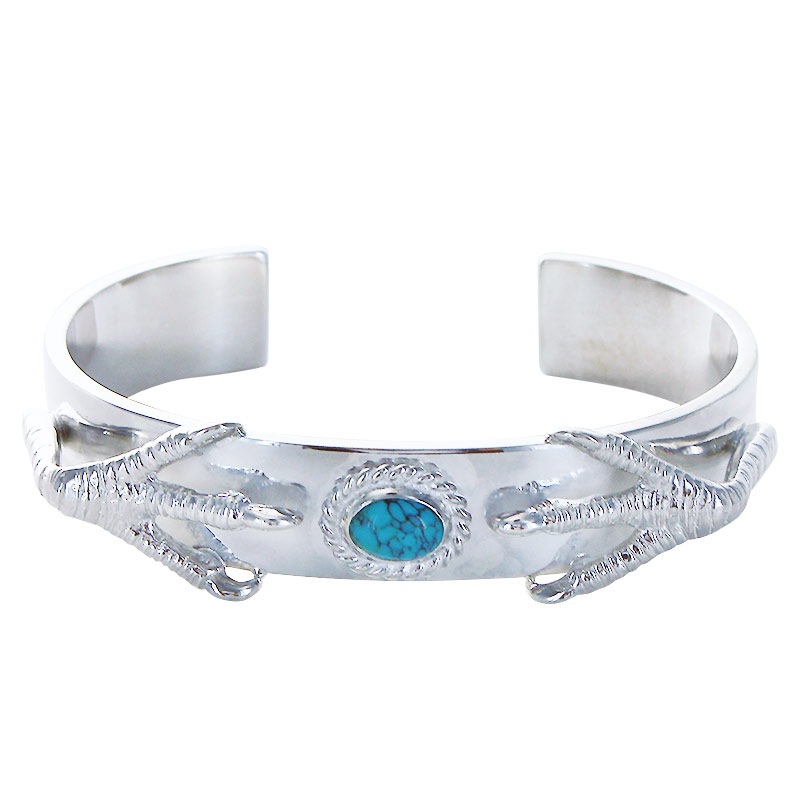 M plain bangle 12mm turquoise 6×8 cup eagle claw pendant 01 eagle claw pendant 02