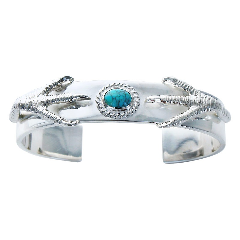 M plain bangle 12mm turquoise 6×8 cup eagle claw pendant 01 eagle claw pendant 02