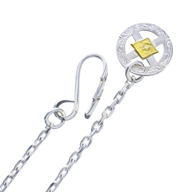 thunder hook medicine wheel chain K18 eagle metal | Necklace