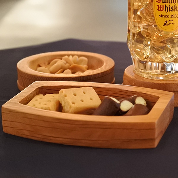 おつまみ入れ（樽シルエット) 樽オーク テーブルウェア サントリー樽