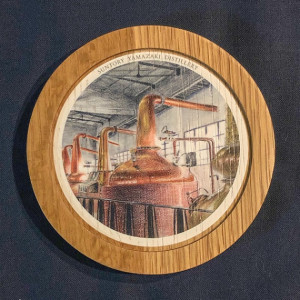 白州樽キーホルダー2ツ　木製 白州樽キーホルダー2ツ 木製-送料込み