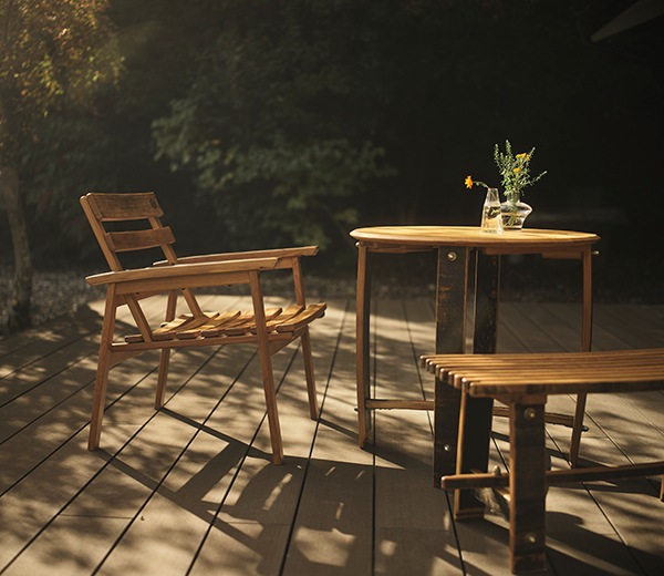 バレル 背なしベンチ