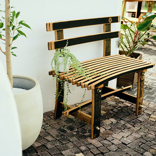 バレル 背付ベンチ