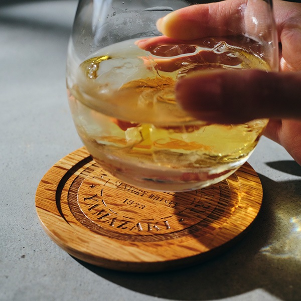 樽オーク コースター丸型