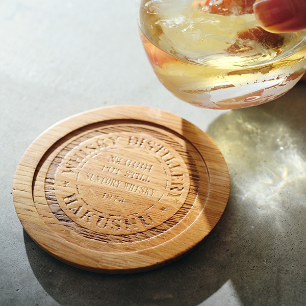 樽オーク コースター丸型