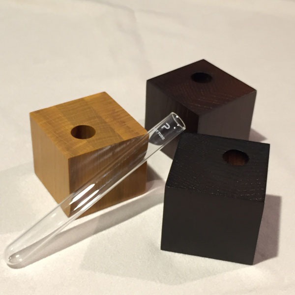 樽オーク 一輪挿しキューブ