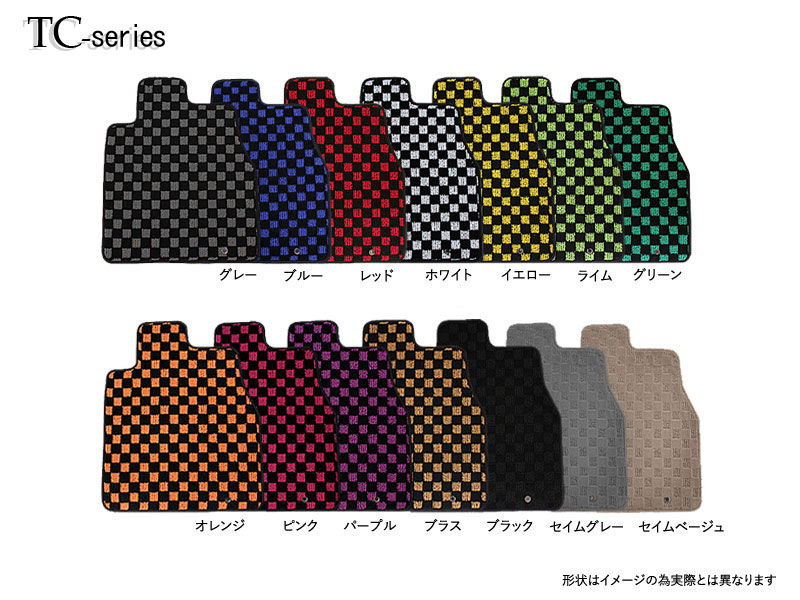 ジムニー専用フロアマット<br>H10(1998)/10 ~ H30(2018)/07<br>JB23W<br>AT・運転席ズレ防止方法ボタンタイプ<br><small>TC・LL/SSシリーズ</small>