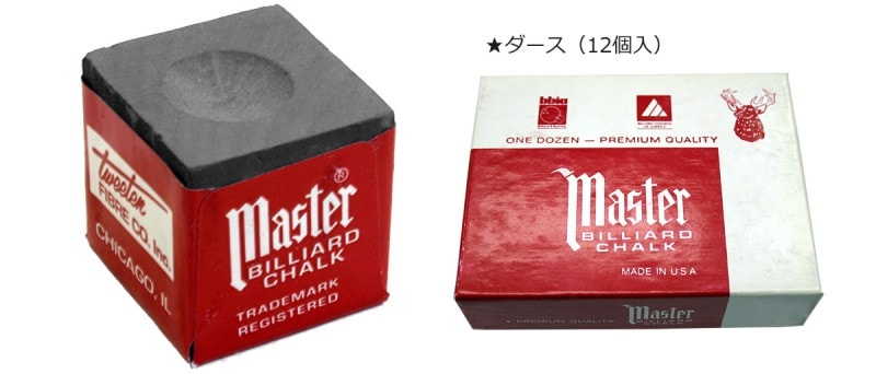 マスターチョーク グレー ダース(12個入)｜すべての商品｜ビリヤード 