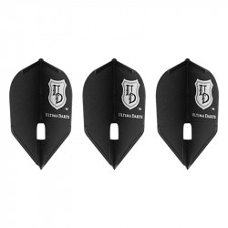 L-Flight 【エルフライト】 アルティマダーツ ロゴ シェイプ ブラック (UD Logo Shape Black) | シャンパンリング対応|エルフライト|ダーツフライト