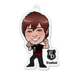 似顔絵アクリルキーホルダー 坪井真士選手|キーホルダー・アクリルスタンド|ダーツアクセサリー