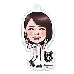 似顔絵アクリルキーホルダー 戸村彩乃選手|キーホルダー・アクリルスタンド|ダーツアクセサリー