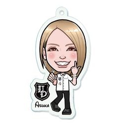 似顔絵アクリルキーホルダー 高橋明日香選手|キーホルダー・アクリルスタンド|ダーツアクセサリー