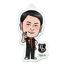 似顔絵アクリルキーホルダー 田口堅治選手|キーホルダー・アクリルスタンド|ダーツアクセサリー