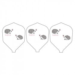 フィットフライト はりねずみ シェイプ ホワイト フィットシャフト対応|フィットフライト|ダーツフライト