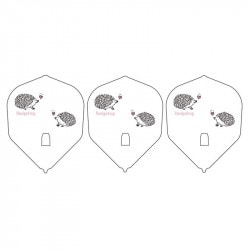 エルフライト PRO はりねずみ シェイプ ホワイト シャンパンリング対応|エルフライト|ダーツフライト