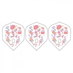 エルフライト PRO お菓子 シェイプ ホワイト シャンパンリング対応|エルフライト|ダーツフライト