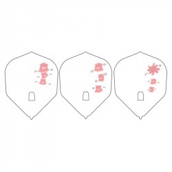 エルフライト PRO メンダコ シェイプ ホワイト シャンパンリング対応|エルフライト|ダーツフライト