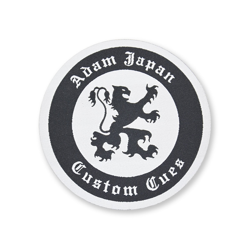 ADAM 丸形ワッペン (白黒)｜グッズ各種｜ビリヤード＆ダーツ【イー